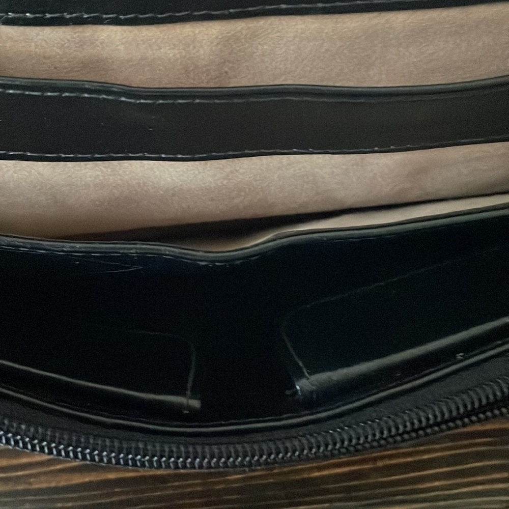 Nina Ricci Compartmental Crossbody Leather Bag Soft & Rich Flap Over Vintage - Picture 6 of 11